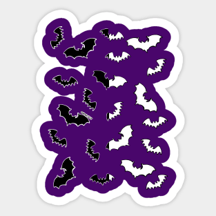 Split-Color Bats Sticker